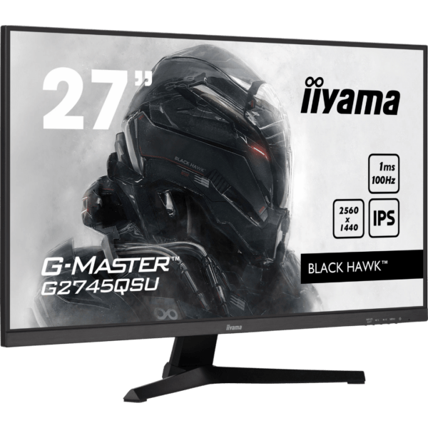 Ecran 27" Iiyama G-Master Black Hawk G2745QSU-B1 1440p 100Hz – Image 2