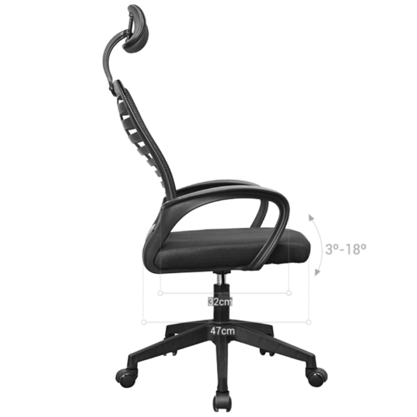 MGC ERGO B - Chaise ergonomique avec maille respirante – Image 6
