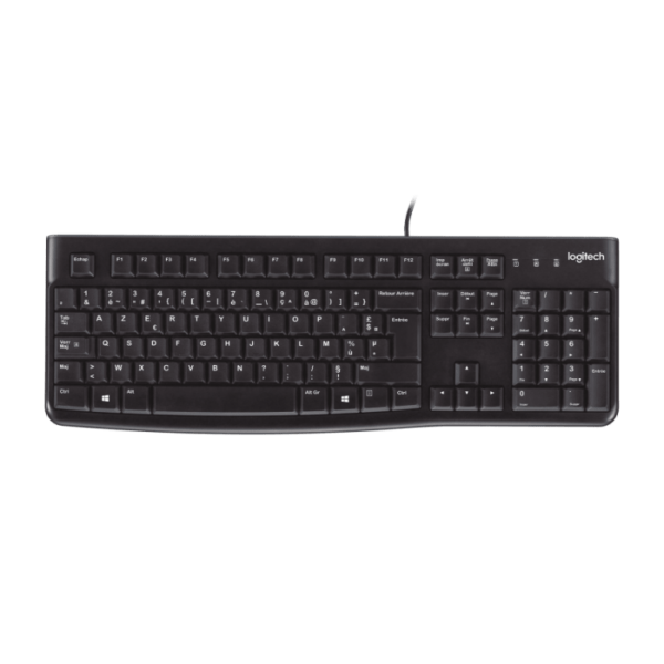 Clavier Logitech K120 USB AZERTY - Confort et fiabilité