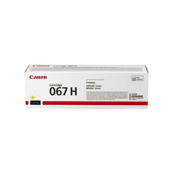 Canon 067H Cartouche toner jaune originale XL
