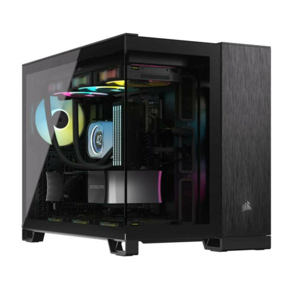 Corsair Mid Tower Aluminium Noir – Image 2