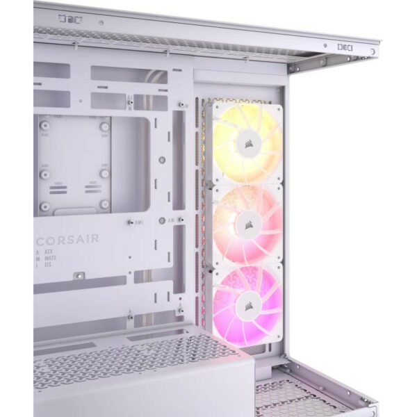 Corsair 3500X ARGB Blanc Mid Tower élégant – Image 3