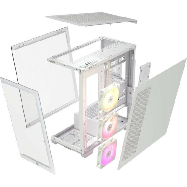Corsair 3500X ARGB Blanc Mid Tower élégant – Image 6