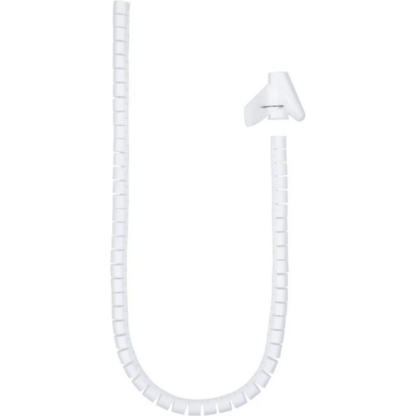 Gaine organisatrice de câbles blanche