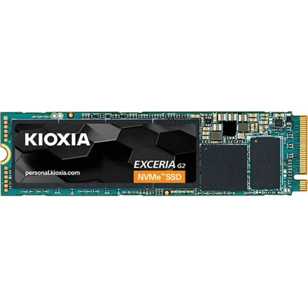 Vue du dessus du SSD Kioxia G2 1To
