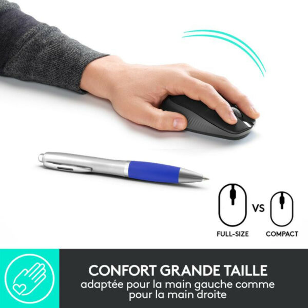 Logitech M190 Souris Sans Fil Ergonomique – Image 8