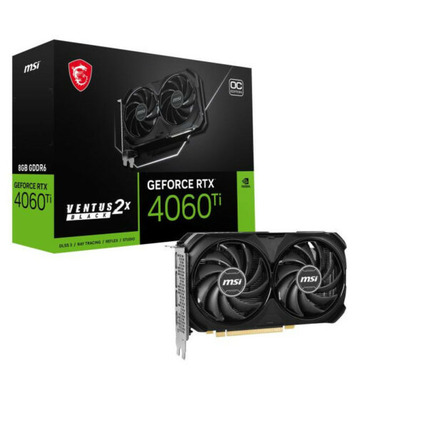MSI RTX 4060TI VENTUS 2X BLACK 8G OC – Image 2