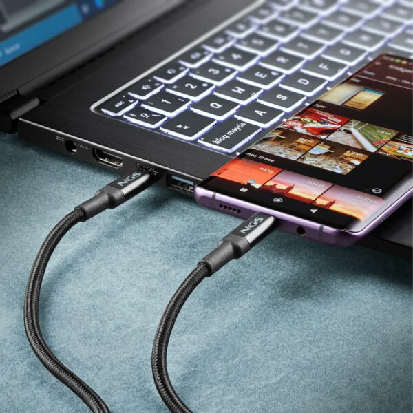 Câble USB-C 2m 100W – Charge rapide & transfert 480 Mbps – Image 8