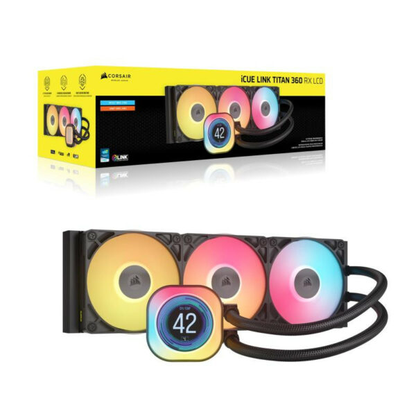 CORSAIR iCUE LINK TITAN 360 RX LCD AIO – Image 2