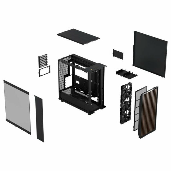 Fractal Design FD-C-NOR1X-02 unité centrale Mid Tower Noir, Charbon de bois – Image 20