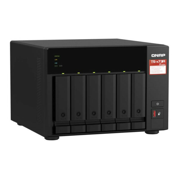 QNAP TS-673A NAS Tower AMD Ryzen V1500B 8 Go DDR4 Noir – Image 2