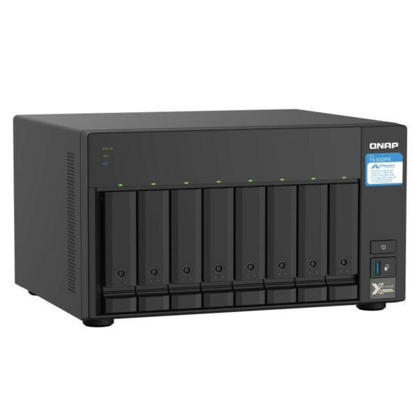 QNAP TS-832PX NAS Tower Annapurna Labs AL324 4 Go DDR4 QNAP Turbo System Aluminium, Noir – Image 3