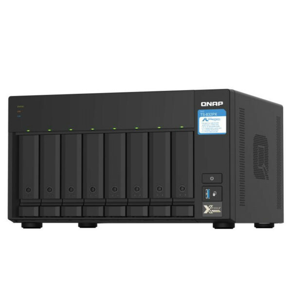 QNAP TS-832PX NAS Tower Annapurna Labs AL324 4 Go DDR4 QNAP Turbo System Aluminium, Noir – Image 4