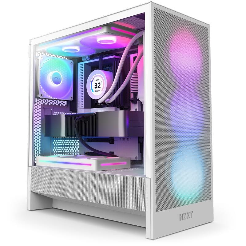 NZXT H5 Flow RGB Blanc