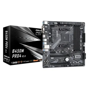 ASRock B450M Pro4 R2.0 (AM4) Micro ATX