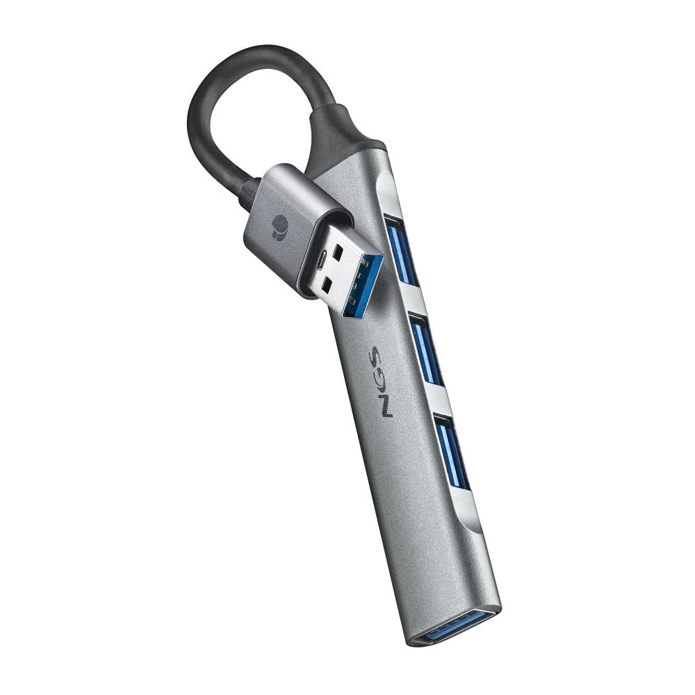 Hub USB 3.2 NGS iHub4 Micro- 4 ports (Gris)