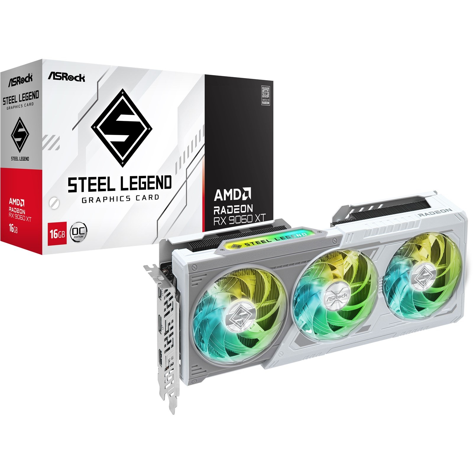 ASRock Radeon RX 9060 XT Steel Legend OC 16 Go
