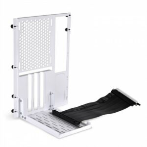Kit Riser PCIe 4.0 16X Lian-Li pour O11 Dynamic Mini avec support vertical et nappe 20cm (Blanc)