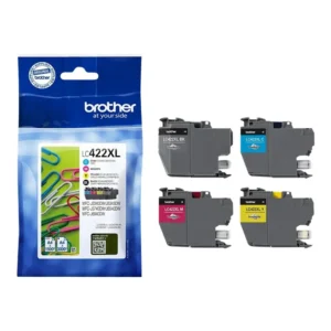 Brother LC-422 XL Pack 4 cartouches d'encre (Noir + Couleurs)