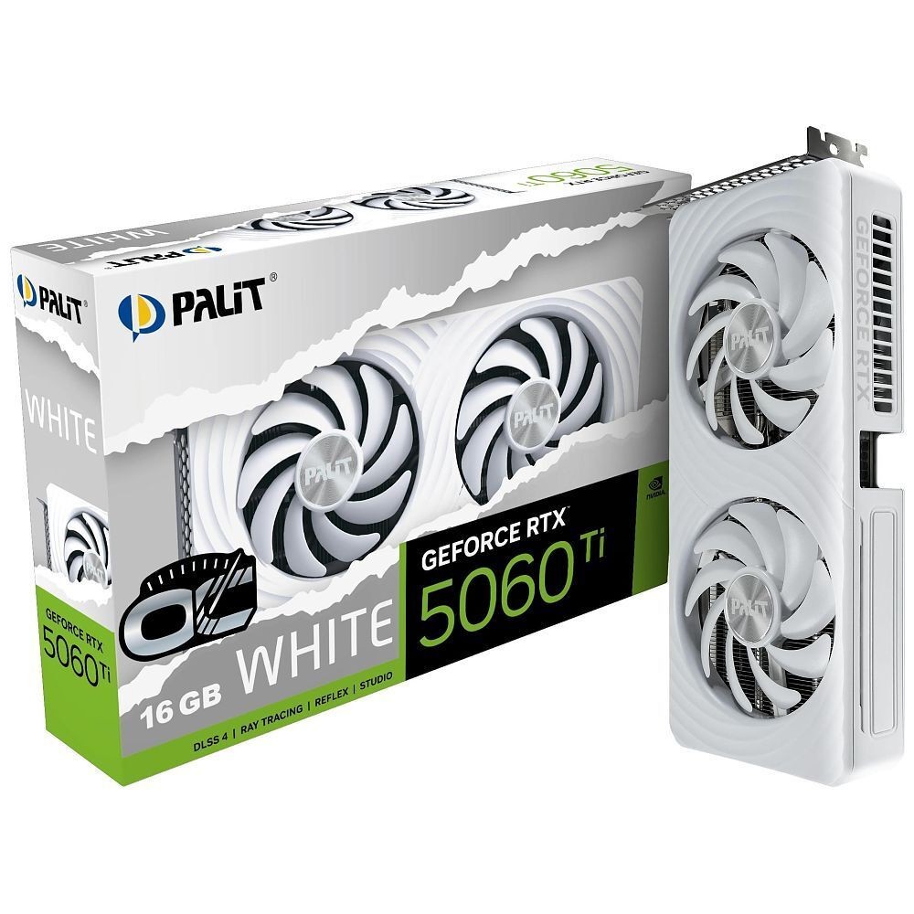 Palit GeForce RTX 5060 Ti White OC 16 Go