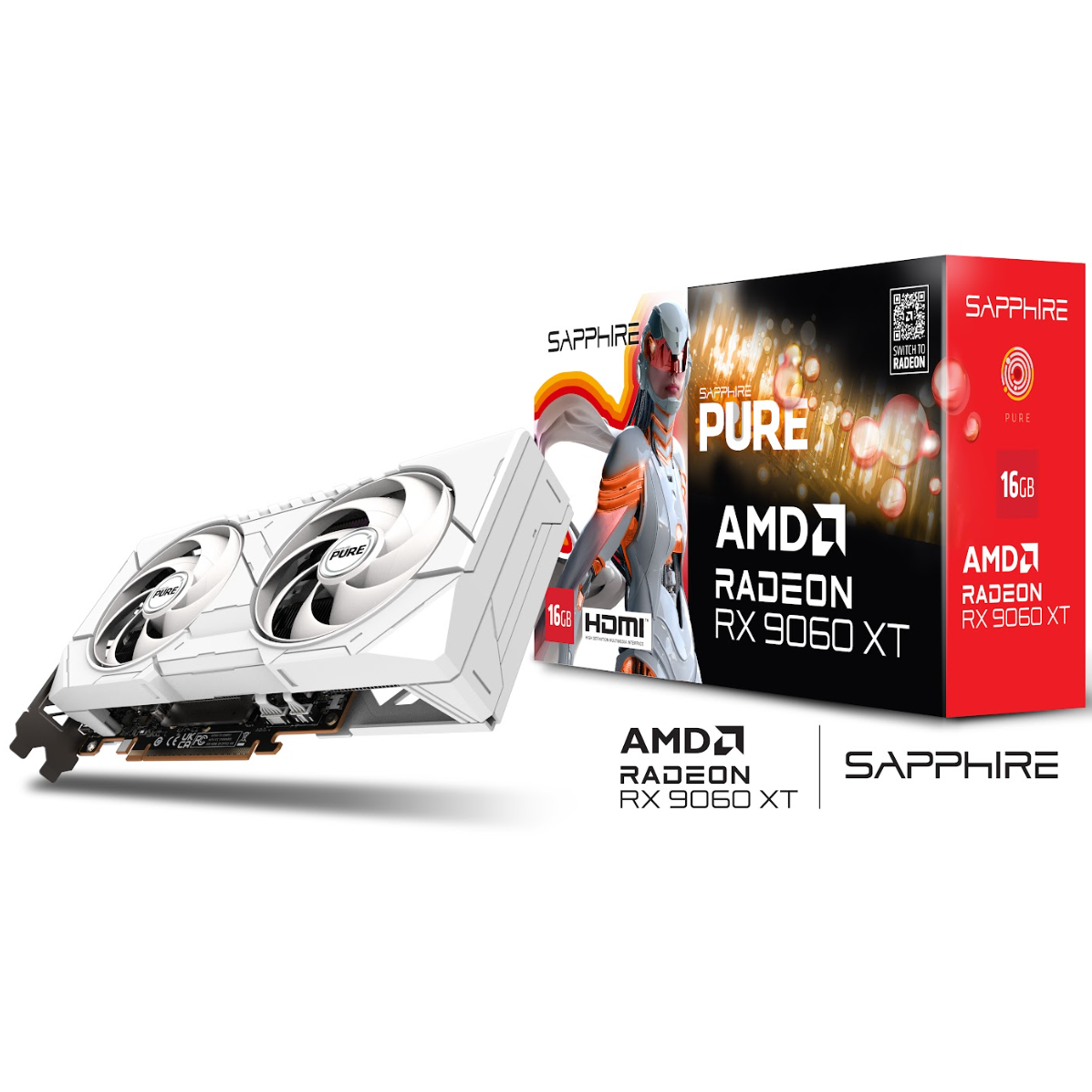 Sapphire Radeon RX 9060 XT Pure Gaming OC 16 Go